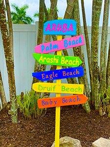 Aruba Beach Sign